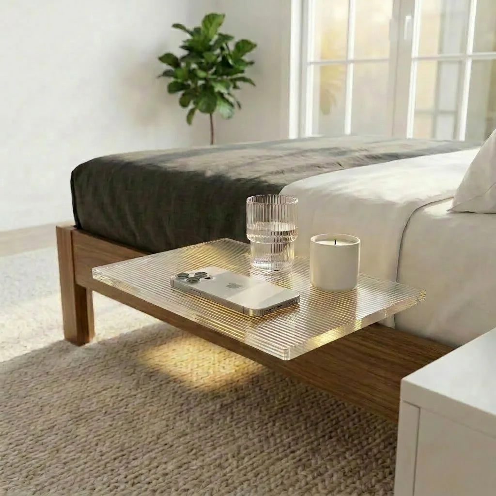 Nexstand M19 Ribbed Acrylic Bedside Tray - Corrected View