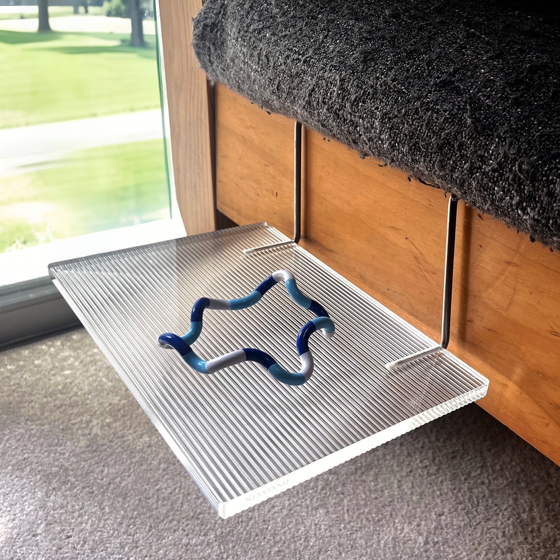 Nexstand M19 Ribbed Acrylic Bedside Tray Main View