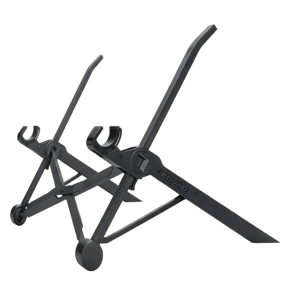Nexstand K2 black adjustable laptop stand on white background