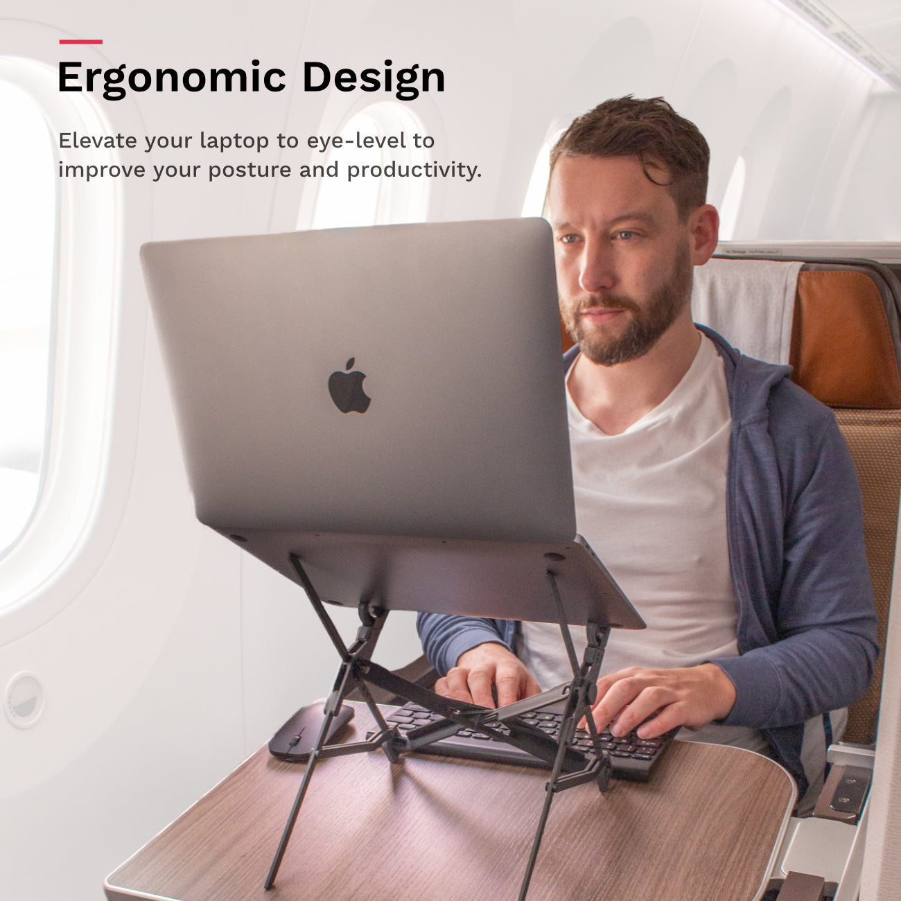 Nexstand K1 Carbon Fiber Laptop Stand – Ultra-Light Ergonomic Riser